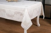 Finezza Viyana Lüx Jakar Kumaş Taş Masa Örtüsü  Dikdörtgen 160x220 cm - 1039 - 9