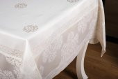Finezza Viyana Lüx Jakar Kumaş Taş Masa Örtüsü  Dikdörtgen 160x220 cm - 1039 - 10
