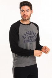 HAMMER JACK Odin Antrasit-melanj Erkek Sweatshirt 602 T09-e - 2