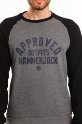 HAMMER JACK Odin Antrasit-melanj Erkek Sweatshirt 602 T09-e - 4