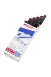 Edding Asetat Kalemi Permanent B Seri 1-3 MM Kırmızı (10 Lu Paket) thumbnail 1