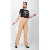 SORALLİNE BAYAN PANTOLON 1698 NOHUT RENGİ - 2