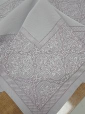 Finezza Roma Lüx Jakar Kumaş Mor Masa Örtüsü  Dikdörtgen 160x220 cm - 1044 - 3