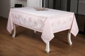 Finezza Nilüfer Lüx Jakar Kumaş Pudra Masa Örtüsü  Dikdörtgen 160x220 cm - 1047 - 1