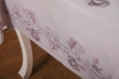 Finezza Müge Lüx Jakar Kumaş Mor Masa Örtüsü  Dikdörtgen 160x220 cm - 1048 - 4
