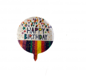 FOLYO BALON HAPPY BİRTHDAY RENKLİ ŞEKİLLİ 18 DÜ 15 - 1