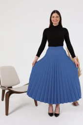 NESAFET BÜYÜK BEDEN KADIN PİLİSELİ ETEK - 6