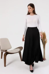 NESAFET BÜYÜK BEDEN KADIN PİLİSELİ ETEK - 7