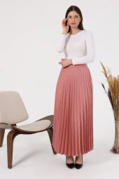 NESAFET BÜYÜK BEDEN KADIN PİLİSELİ ETEK - 8