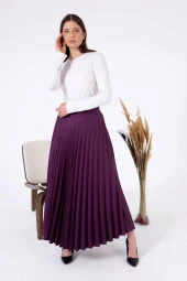 NESAFET BÜYÜK BEDEN KADIN PİLİSELİ ETEK - 11