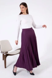 NESAFET BÜYÜK BEDEN KADIN PİLİSELİ ETEK - 12