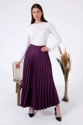 NESAFET BÜYÜK BEDEN KADIN PİLİSELİ ETEK - 1