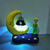Küçük Prens Masa Lambası Ahşap Kutulu Kupa Küçük Prens Puf Yastık - 3