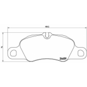 ON FREN BALATASI PORSCHE 911 CABRIO CARRERA BOXSTER 2.7 3.4 11- MA1.04 MAB.04 - BRAXIS AA0422 - 1