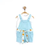 NK Kids Mint Kız Bebek Cebi Fırfırlı Salopet - 1