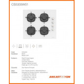 Silverline Cs5335w01 Ankastre Ocak Beyaz - 2