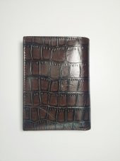JANTİ CÜZDAN PİSOTLU DİKEY 100 DERİ KROKODİL - 2