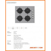 Silverline CS5335S02 Ankastre Ocak Gri - 2