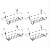4 Adet 50 Cm. Balkon Saksı Askısı Ferforje Saksı Standı - 2
