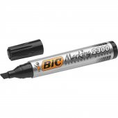 Bic Marker 2300 Kesik Uçlu Permanent Markör Siyah 12li Kutu - 3