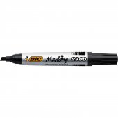 Bic Marker 2300 Kesik Uçlu Permanent Markör Siyah 12li Kutu - 4