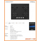 Silverline CS5427B01 Ankastre Ocak 9 Kademeli ısı ayarı - 2