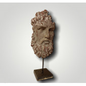 Polyester standlı Zeus büstü - 4