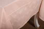 Finezza Aslı Lüx Jakar Polycotton Kumaş Pudra Masa Örtüsü 160x320 cm - 1053 - 4