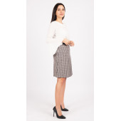 SORALLİNE BAYAN MİNİ ETEK 55 CM BOYUNDA 785 LACİVERT EKOSE - 2