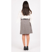 SORALLİNE BAYAN MİNİ ETEK 55 CM BOYUNDA 785 LACİVERT EKOSE - 3