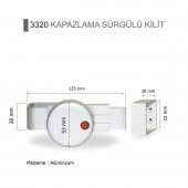 Islak Hacim Kompakt Kabin Alüminyum Kapazlama Sürgülü Kilit - 2