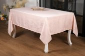 Finezza Çınar Lüx Jakar Bambu Kumaş Pudra Masa Örtüsü 160x320 cm - 1059 - 1