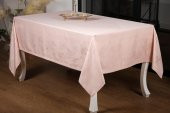 Finezza Çınar Lüx Jakar Bambu Kumaş Pudra Masa Örtüsü 160x320 cm - 1059 - 2