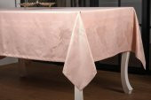 Finezza Çınar Lüx Jakar Bambu Kumaş Pudra Masa Örtüsü 160x320 cm - 1059 - 3