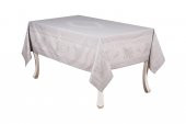 Finezza Demet Lüx Jakar Polycotton Kumaş Gri Masa Örtüsü 160x220 cm - 1060 - 5