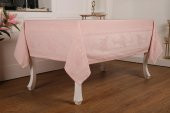 Finezza Demet Lüx Jakar Polycotton Kumaş Pudra Masa Örtüsü 160x350 cm - 1062 - 4