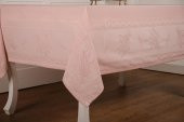Finezza Demet Lüx Jakar Polycotton Kumaş Pudra Masa Örtüsü 160x350 cm - 1062 - 5