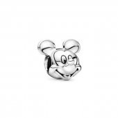 925 Ayar Gümüş Pandora Bileklikleri İçin Disney, Minnie Portresi Charm - 1