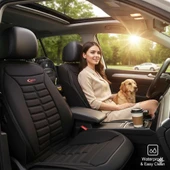 Space Tüm Araçlarla Uyumlu Premium Koltuk Minderi Ön ve Arka koltuklar için 5'li Siyah Renk thumbnail 3