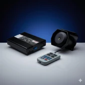 Space Mikrofonlu Metal Siren - Uzaktan Kumandalı thumbnail 1