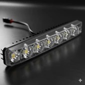 Space Kayar Sinyalli Turuncu Beyaz Gündüz Ledi (64 Ledli) thumbnail 3