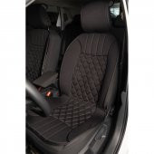Space Elegance 2'li Koltuk Kılıfı Set Minder Siyah / KLMNY530 PREMİUM - 1