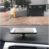 Space Mıknatıslı Telefon Tutucu - Altın (Torpido Üstü) thumbnail 2