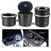 Space Işıklı Küllük - Yanmaz Plastik Şık Tasarım thumbnail 5