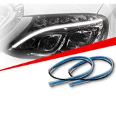 Space Oto Kayar Ön Far Altı Gündüz Ledi Turuncu/Beyaz Renk thumbnail 1