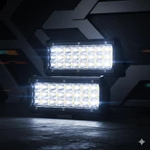 Space Sis lambası çift renk sarı beyaz 24 led 72w 12-24v 2'li set thumbnail 1