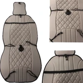 Space Elegance 2'li Koltuk Kılıfı Set Minder Koyu Bej / KLMNY533 thumbnail 3