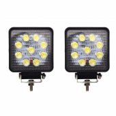 Kare çalışma ve sis lambası 9 led / LASS309 - 2