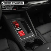 Space Kırmızı Renk DSG Vites Aksesuar Seti Vites koruyucu thumbnail 3