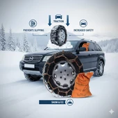 Space Premium Yüksek Yol Tutuşlu Kaydırmaz Mahmuzlu Kar Zinciri (590x13-165x13) - Grup 56 thumbnail 1